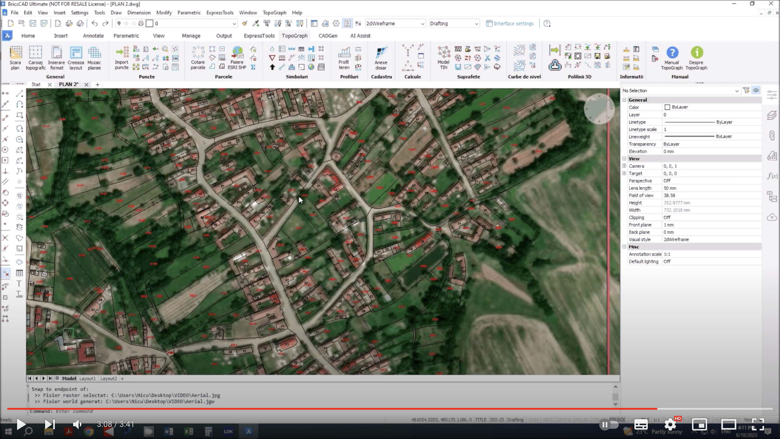🎬 Tutorial Video - Descrierea etapelor necesare pentru descarcarea si salvarea unei imagini aeriene de tip jpeg, cu dimensiunea de 2000x1500 de pixeli folosind serviciul online Microsoft Bing Maps si aplicatia Topograph